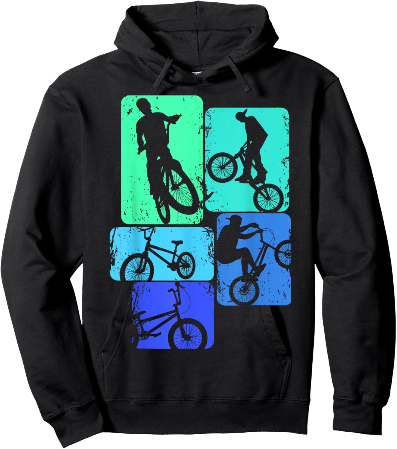 BMX Bike Stunt Boys' Children's , black, s Hoodie - Hoodie | Black