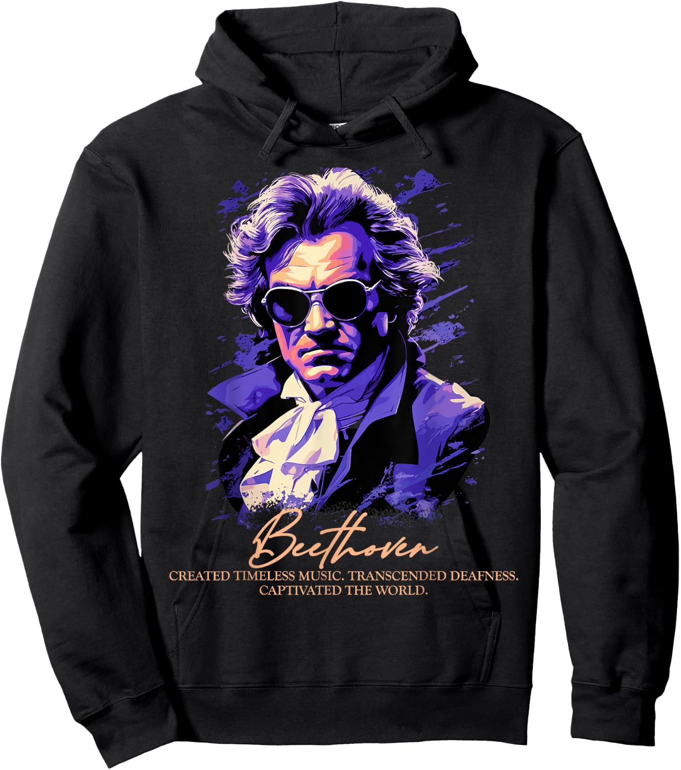 Ludwig van Beethoven Symphony Composer Transcended Deafness Hoodie - Hoodie | Black