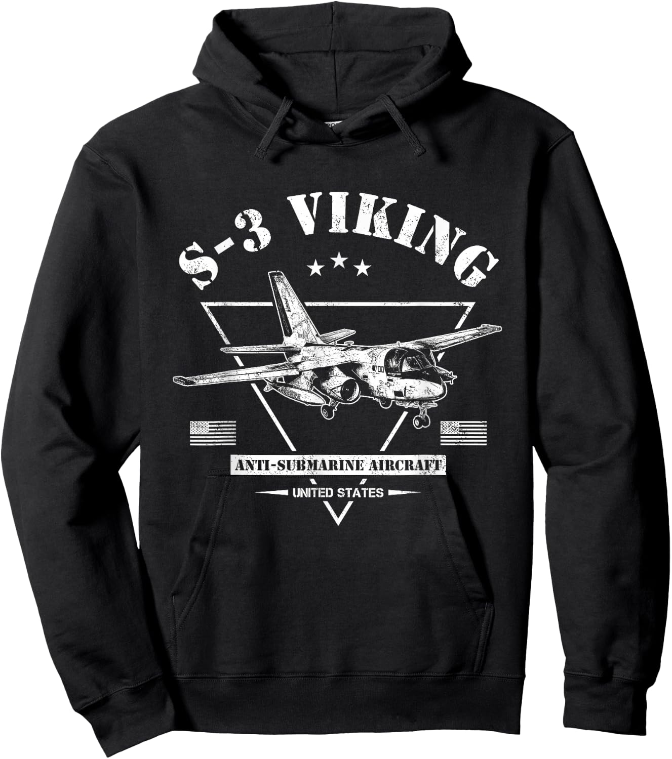 S-3 Viking Aircraft Hoodie - Hoodie | Black