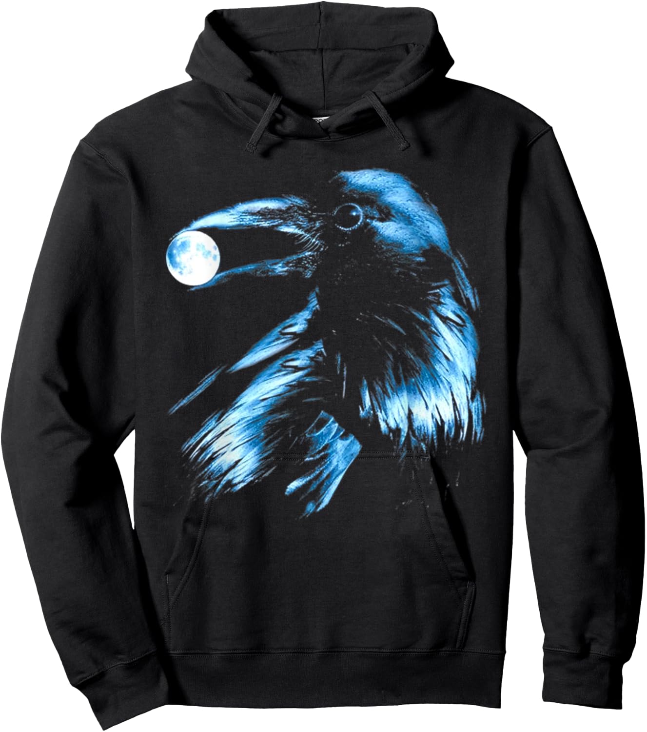Raven Moon Valhalla North Myths Celtic Symbols Hoodie - Hoodie | Black