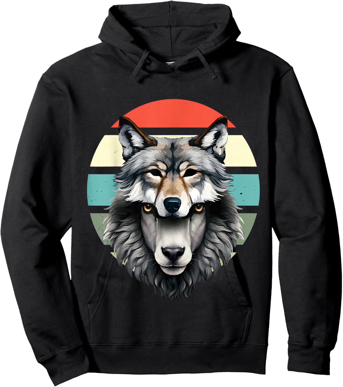 A wolf in sheep's clothing Wolf Dog Wolf Lover Animal Nature Hoodie - Hoodie | Black