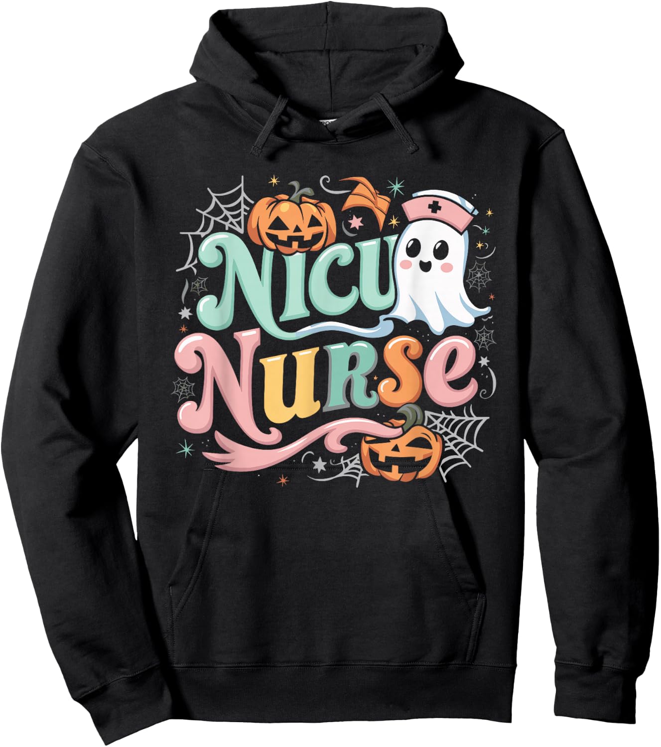 NICU Nurse Infant Care Halloween Costume Hoodie - Hoodie | Black