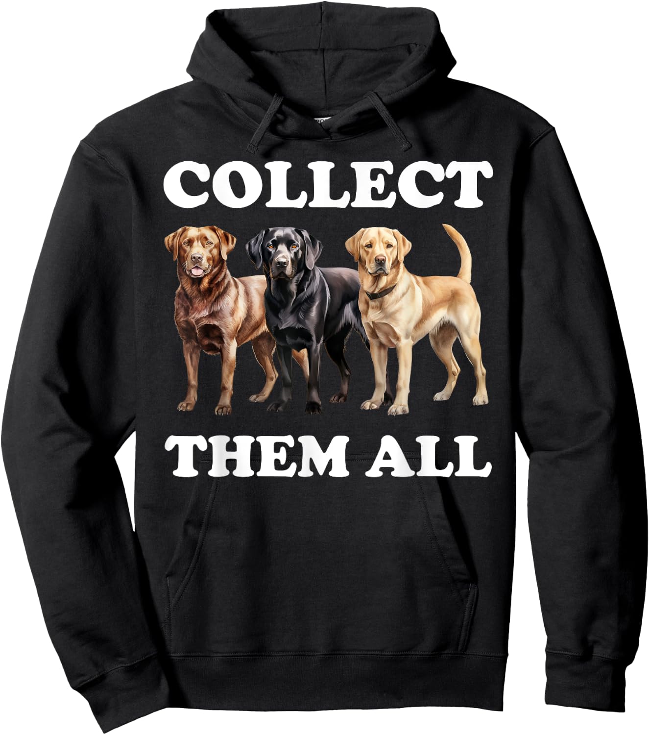 Funny Labrador Dog Men Women Kids Hoodie - Hoodie | Black