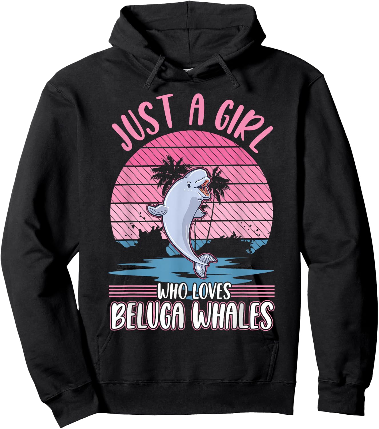 Just a Girl who Loves Beluga Whales Beluga Whale Hoodie - Hoodie | Black