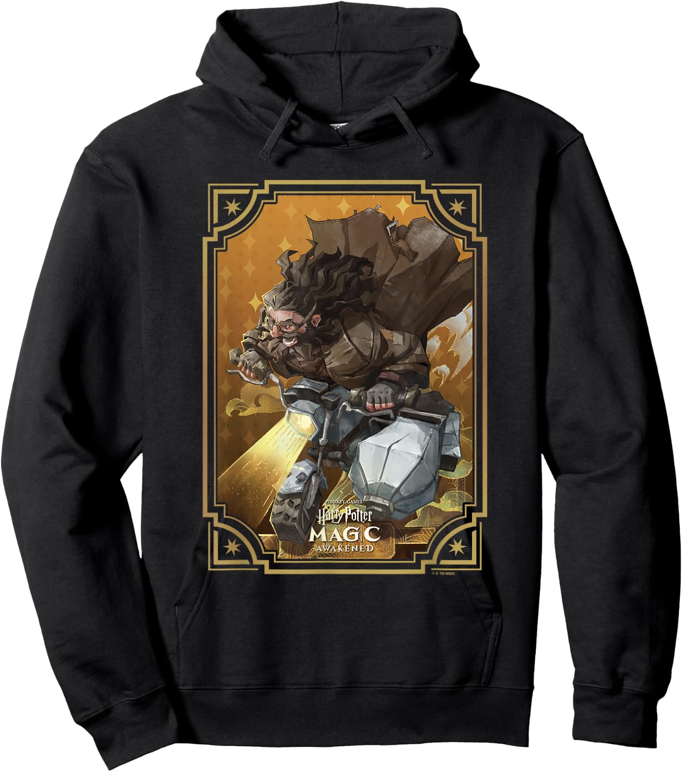 Harry Potter: Magic Awakened Hagrid Motorbike Framed Card Hoodie - Hoodie | Black