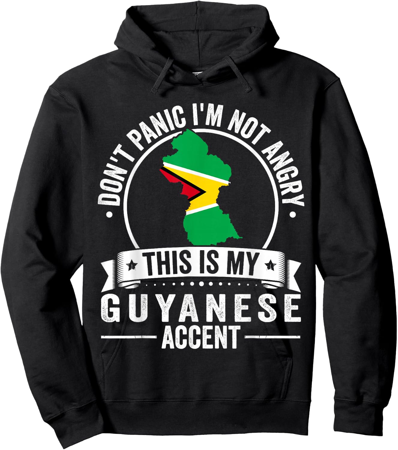 Guyanese Roots Outfit Funny Guyana Heritage Men Women Hoodie - Hoodie | Black