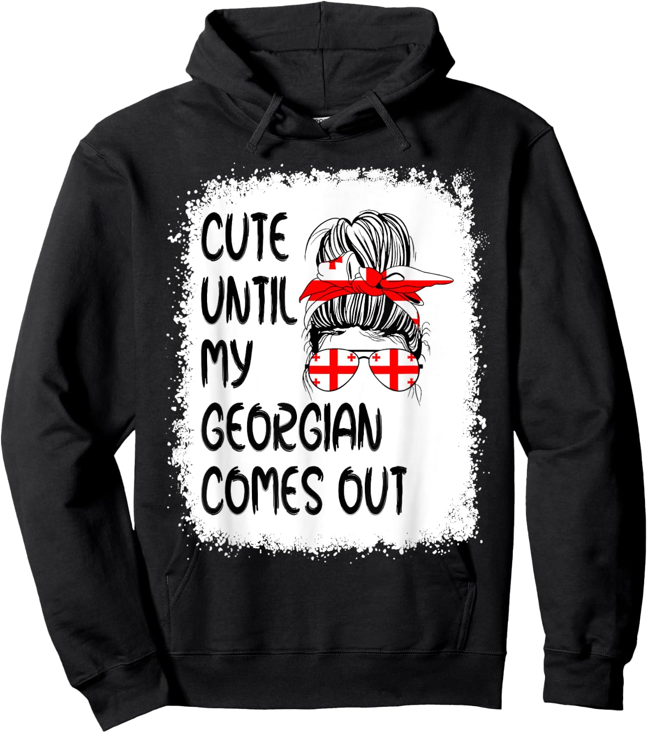 Funny Cute Until My Georgian Comes Out Hoodie - Hoodie | Black