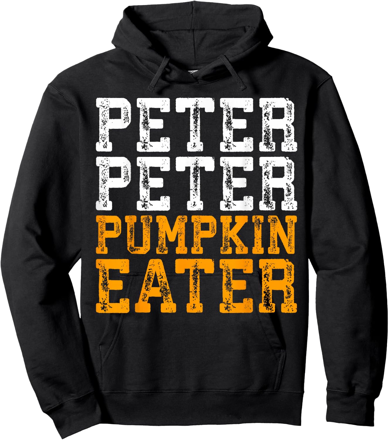 Peter Peter Pumpkin Eater Costume Shirt Hoodie - Hoodie | Black