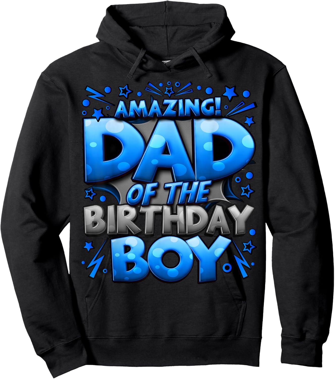 Dad of The Birthday Boy Matching Family Father Hoodie - Hoodie | Black