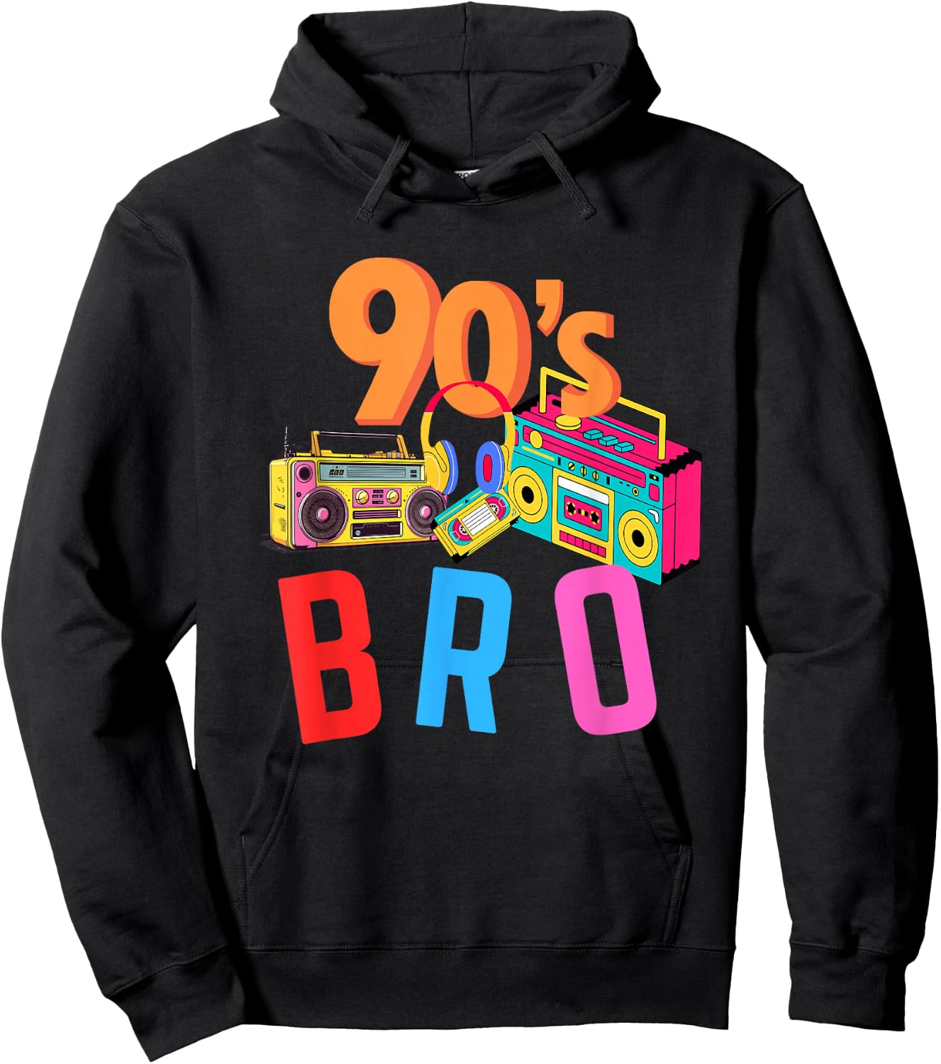 This Is My 80s Bro 80's 90's Party Hoodie - Hoodie | Black