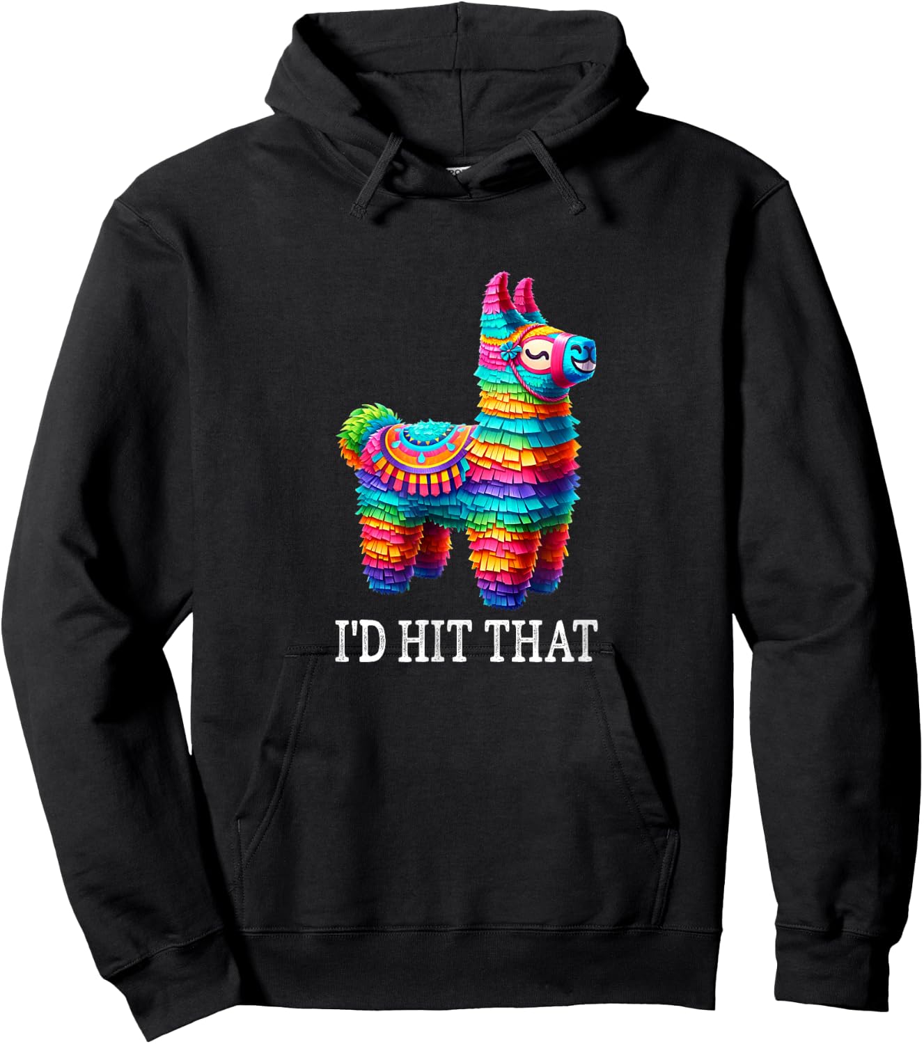 Pinata - I'd Hit That - Vintage Style Hoodie - Hoodie | Black