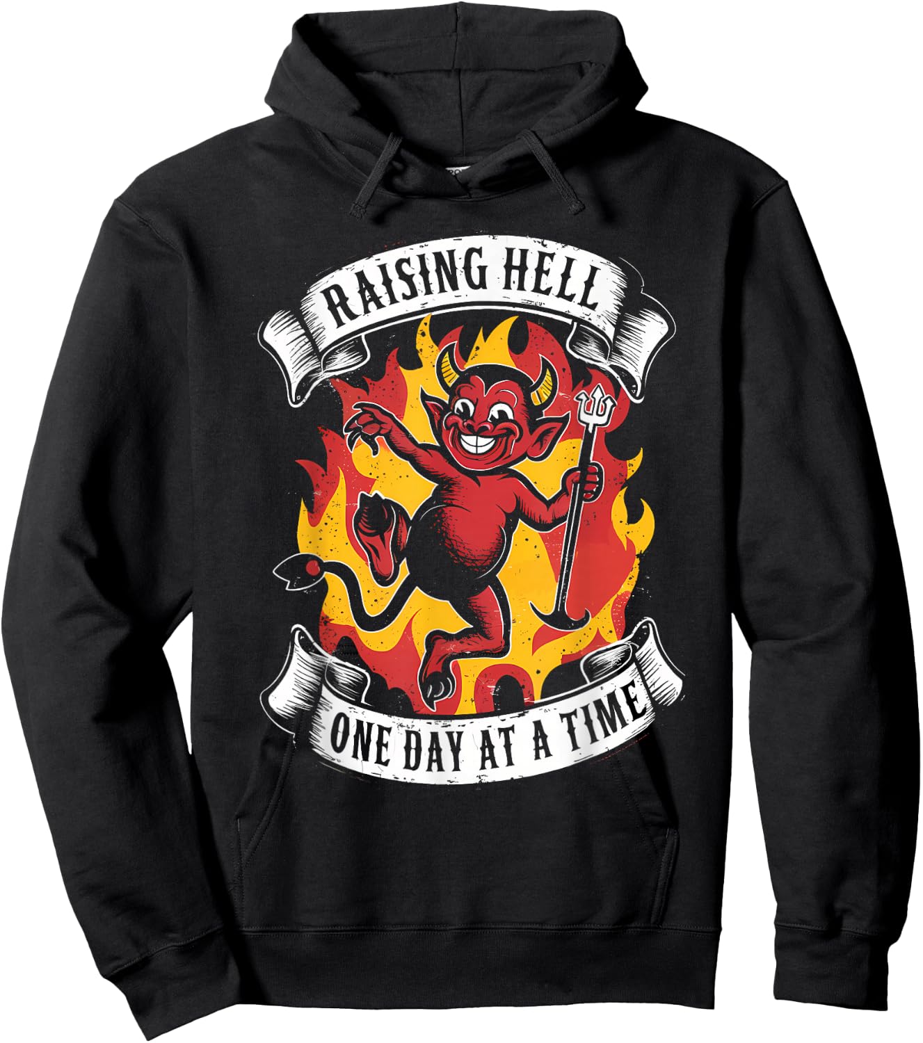 Gothic Baphomet Devil Goat Occult 666 Dark Art Witch Satan Hoodie - Hoodie | Black