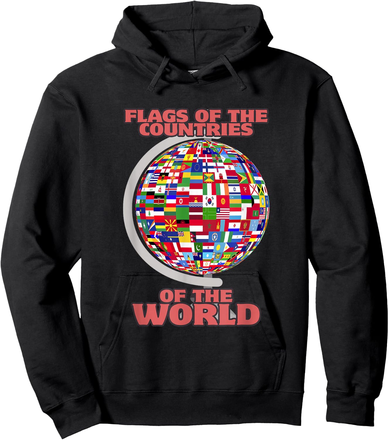 Flags Of The Countries Of The World International Globe Hoodie - Hoodie | Black