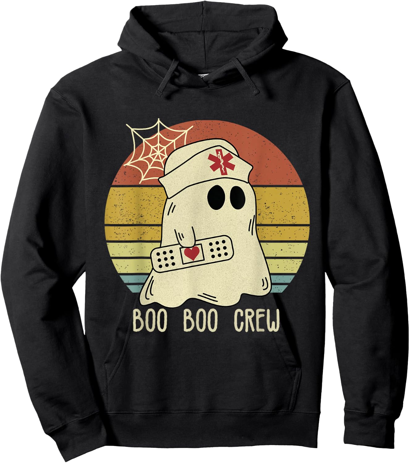 Boo Boo Crew Nurse Halloween Nurse Hoodie - Hoodie | Black