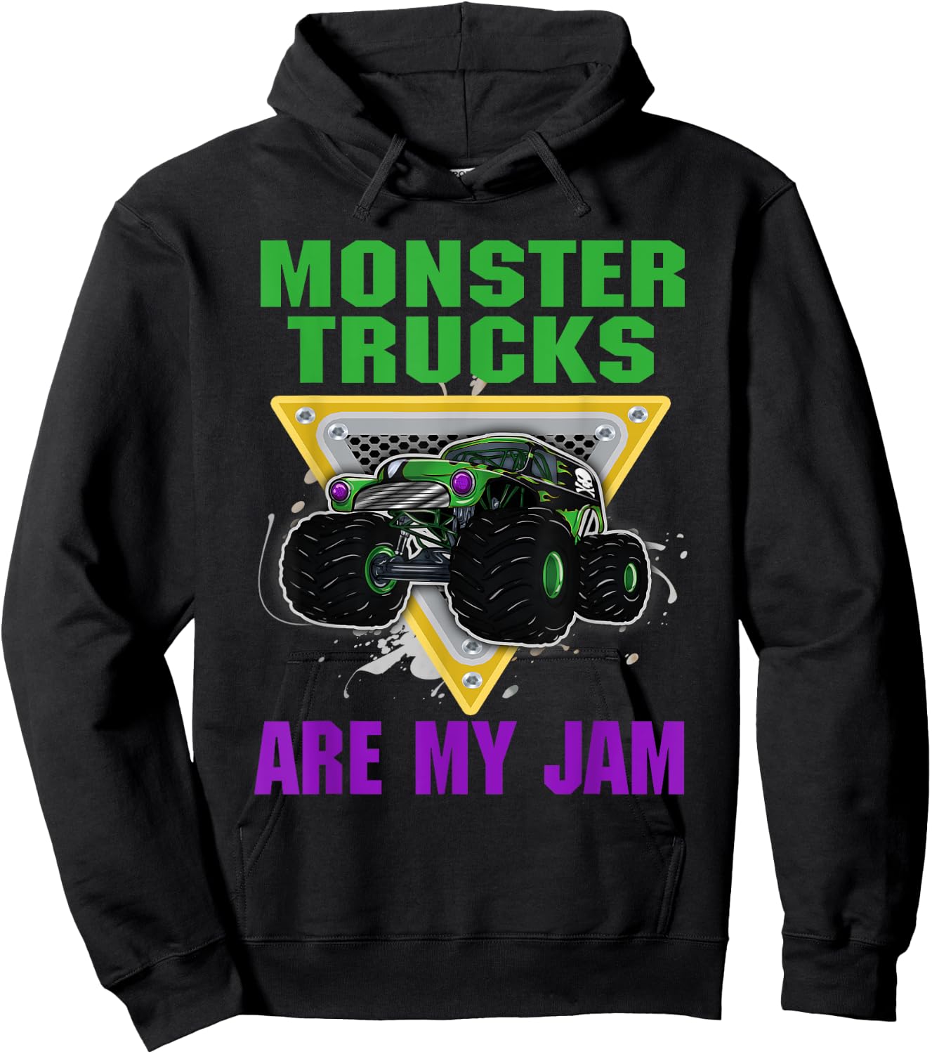 Monster Trucks Are My Jam Hoodie - Hoodie | Black