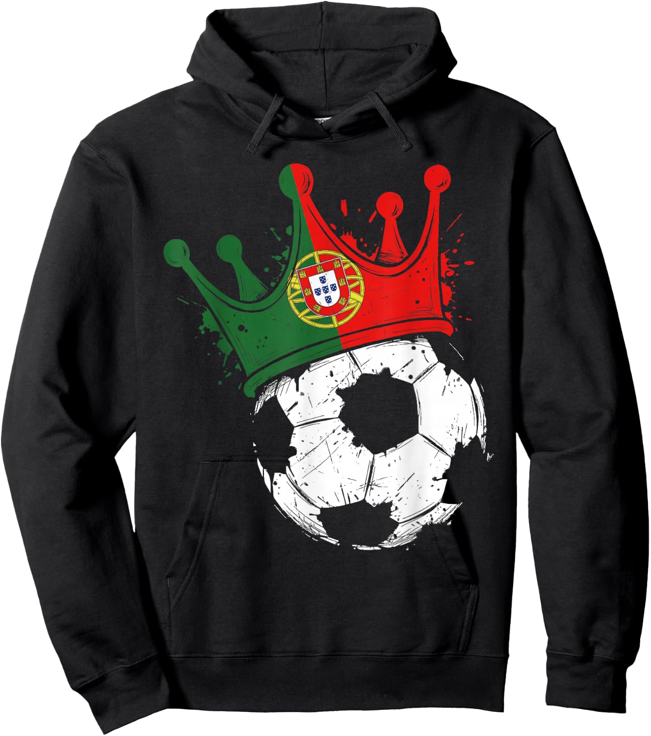 Portuguese Flag Novelty Portugal Hoodie - Hoodie | Black