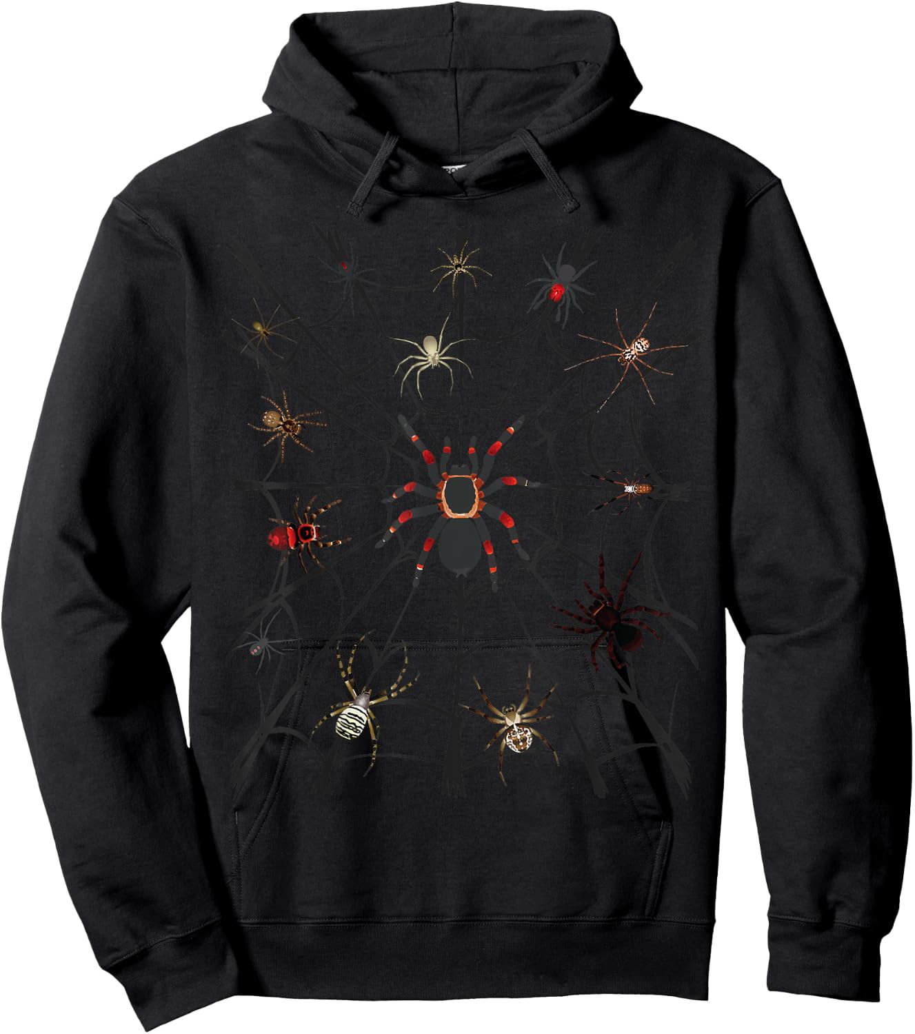Cool Spider Women Arachnid Spooky Scary Halloween Hoodie - Hoodie | Black