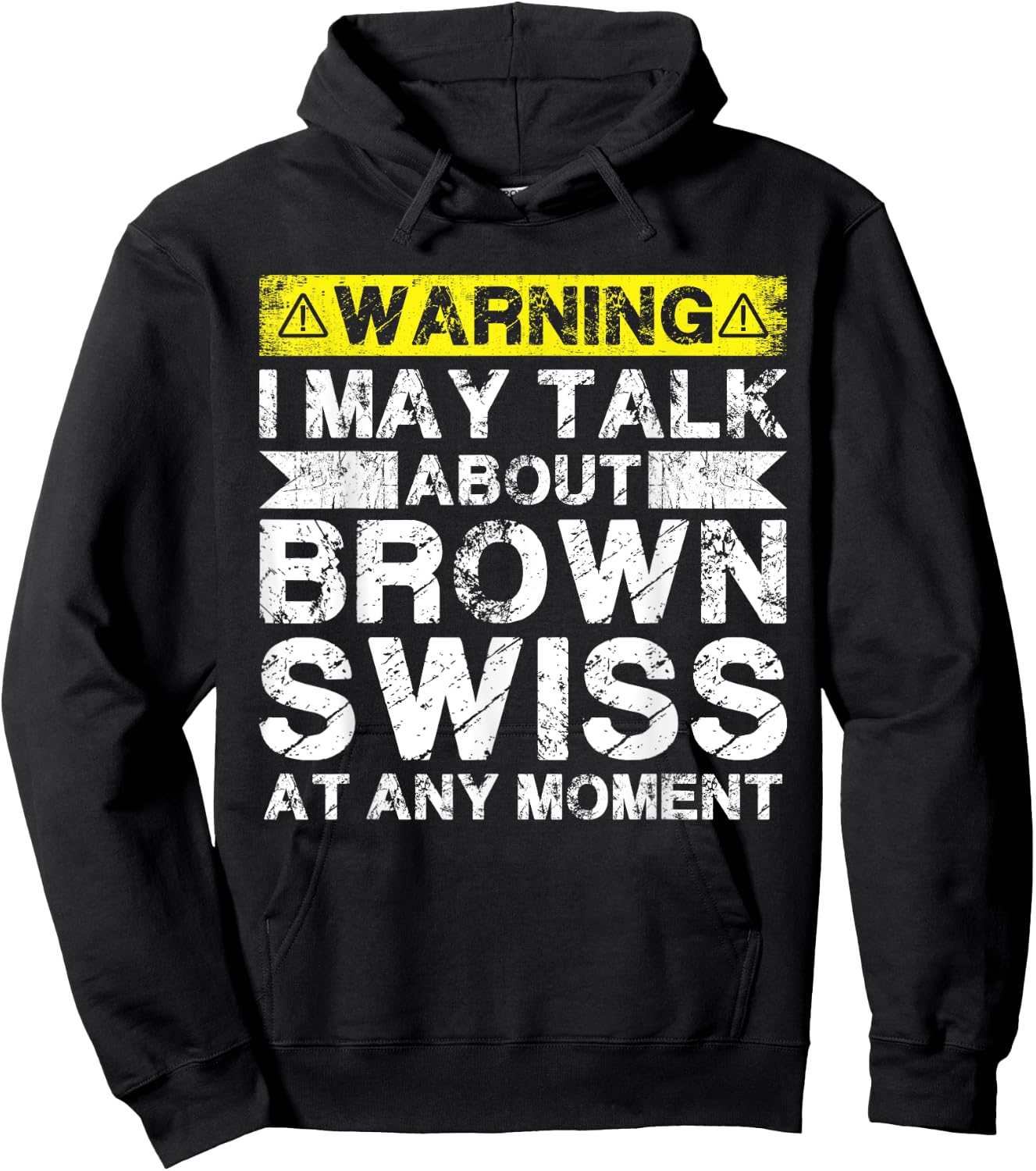 Talk About Cow Rancher - Cattle Farmer Breeder Brown Swiss Hoodie - Hoodie | Black