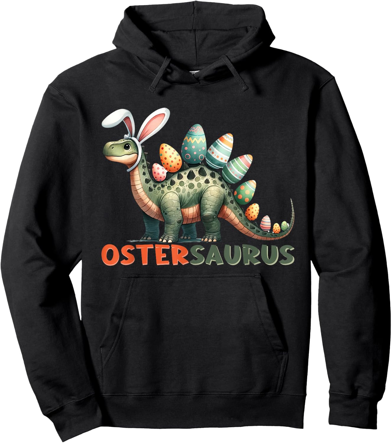 Ostergeschenke Ostern Outfit Junge Mädchen Dinosaurier Dino Hoodie - Hoodie | Black