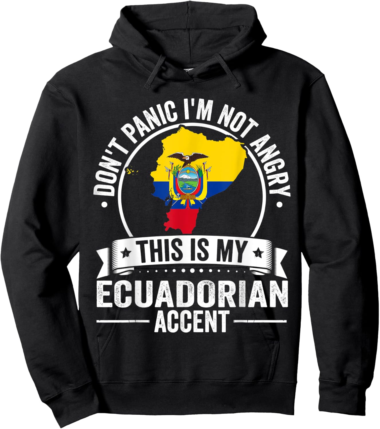 Ecuadorian Roots Outfit Funny Ecuador Heritage Men Women Hoodie - Hoodie | Black