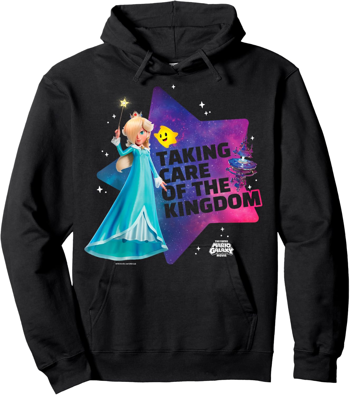 The Super Mario Galaxy Movie Rosalina Taking Care Hoodie - Hoodie | Black