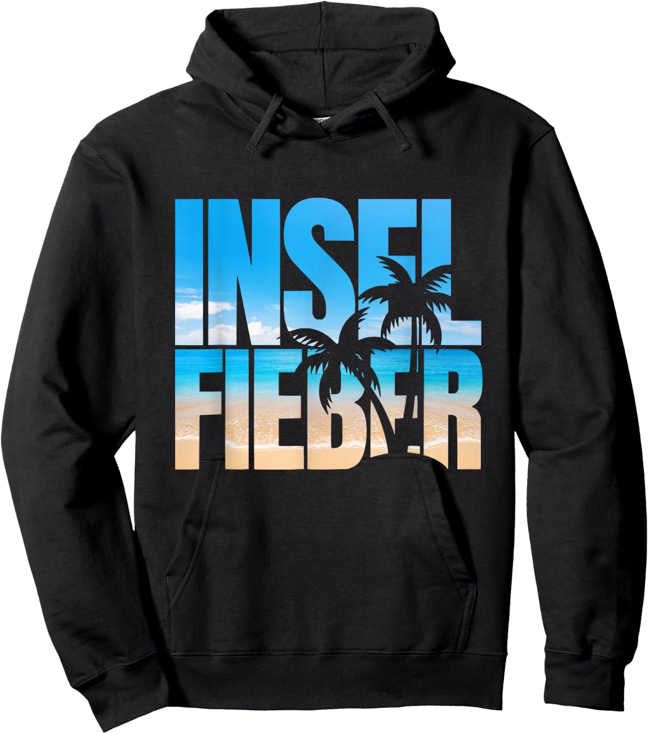 Bin schon wieder im Inselfieber Party Outfit Mallorca Sommer Hoodie - Hoodie | Black