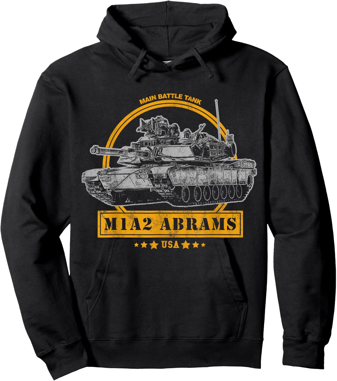 M1A2 Abrams Tank Hoodie - Hoodie | Black