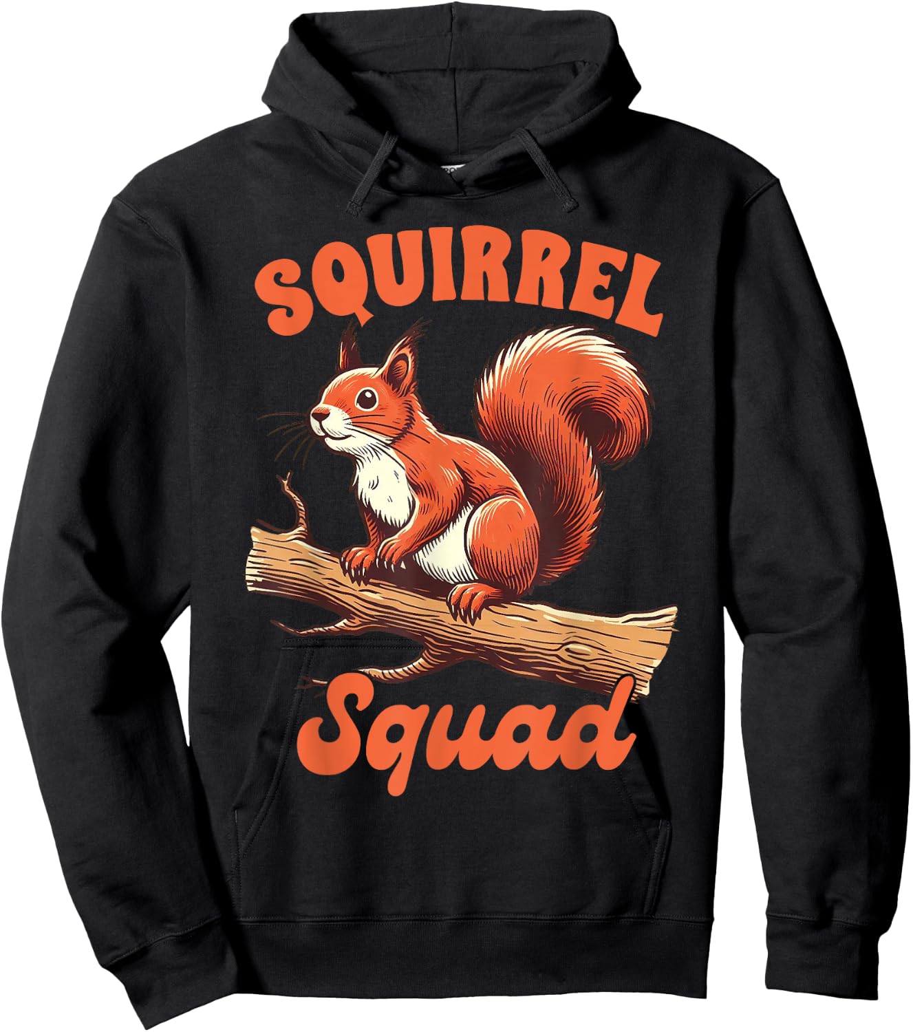 Squirrel Lover Squirrel Whisperer Animal Squirrel Squad Hoodie - Hoodie | Black