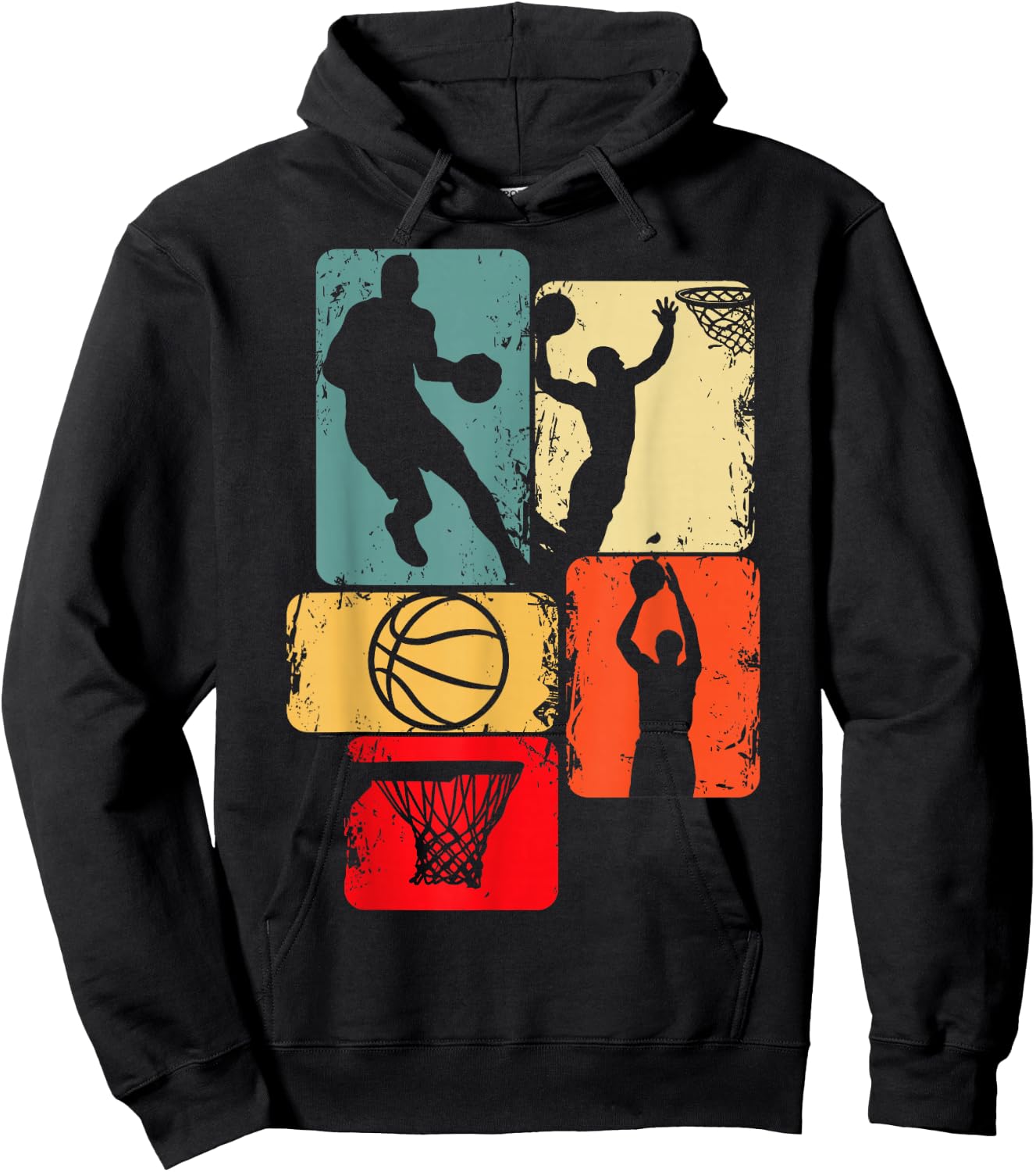 Basketball Basketball Children's Boys Men's , black Hoodie - Hoodie | Black