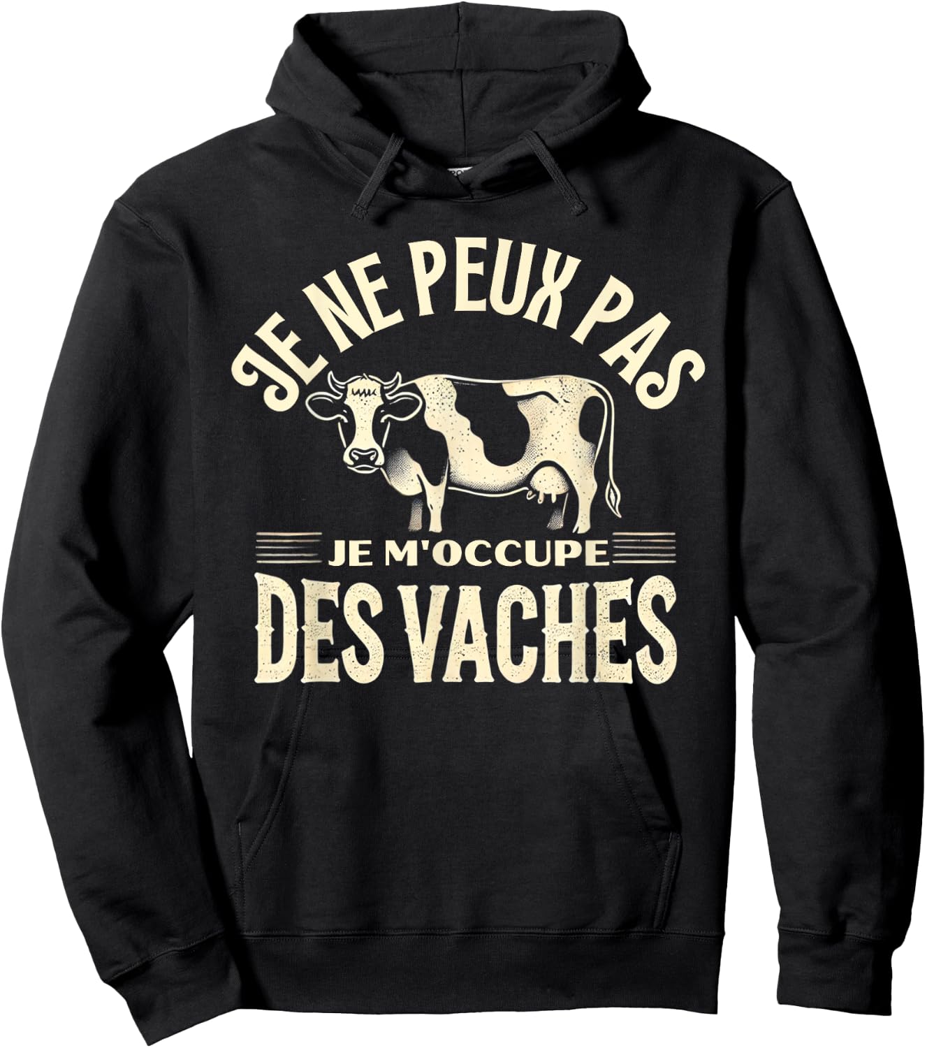 Humour Vache Fermier Agriculteur Vaches Hoodie - Hoodie | Black