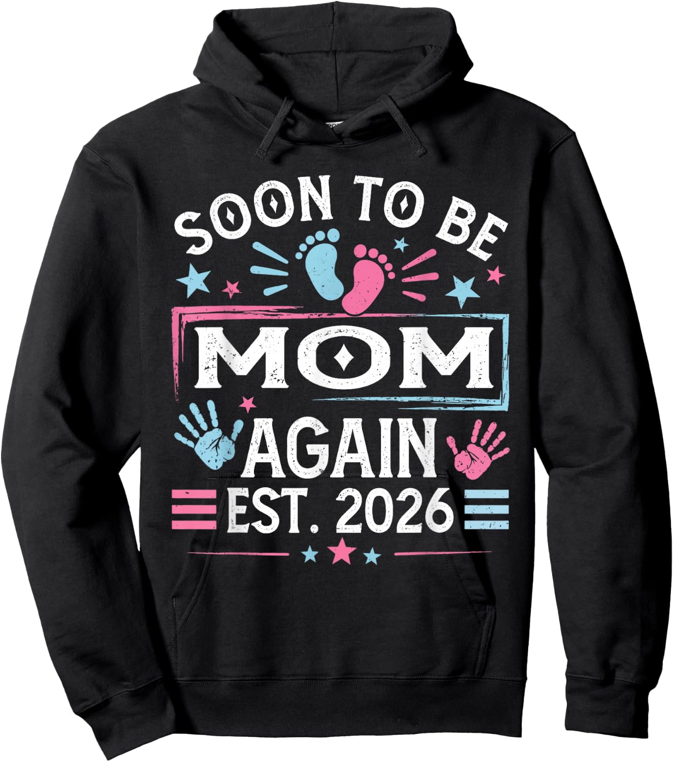 Soon to Be Mom Again Est 2026 Hoodie - Hoodie | Black