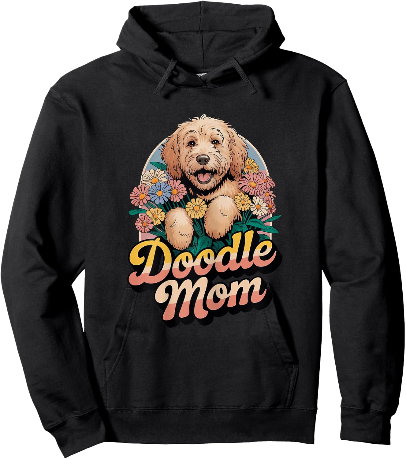 Doodle Mom Goldendoodle Dog Funny Hoodie - Hoodie | Black