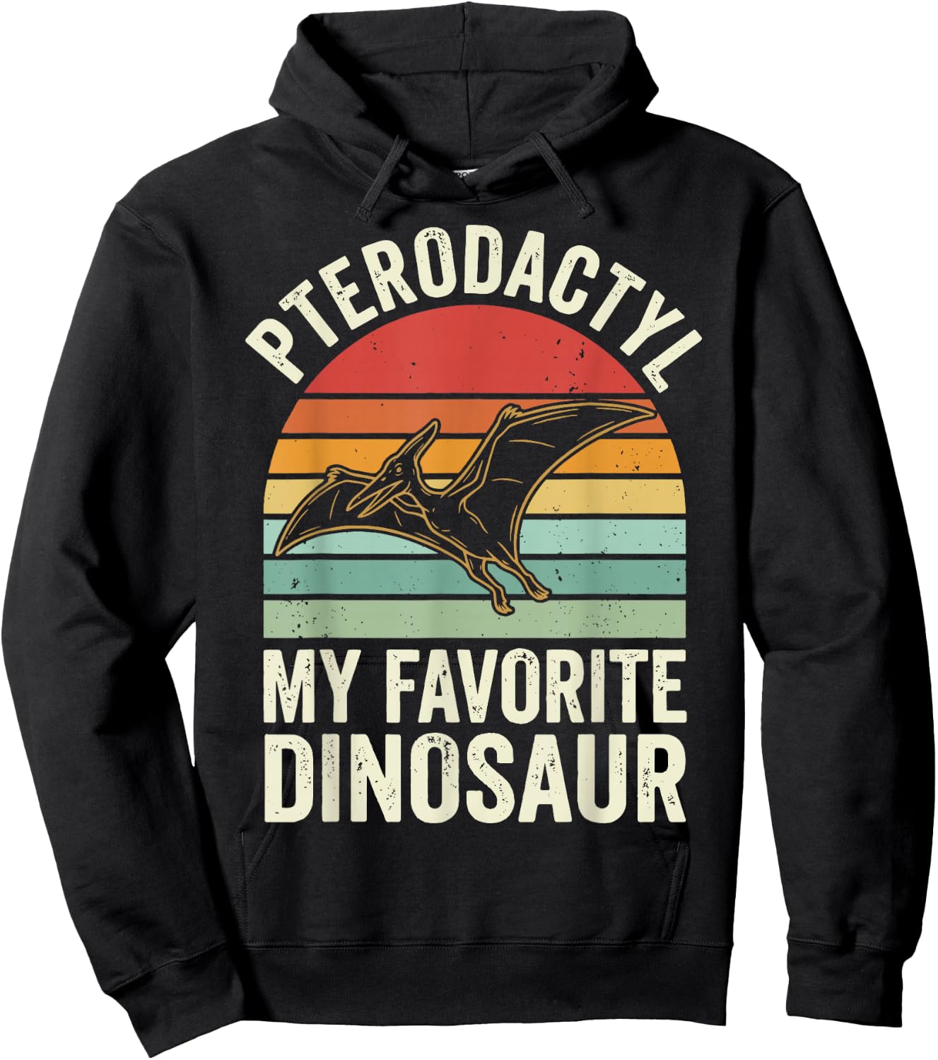 Pterodactyl My Favorite Dinosaur Hoodie - Hoodie | Black