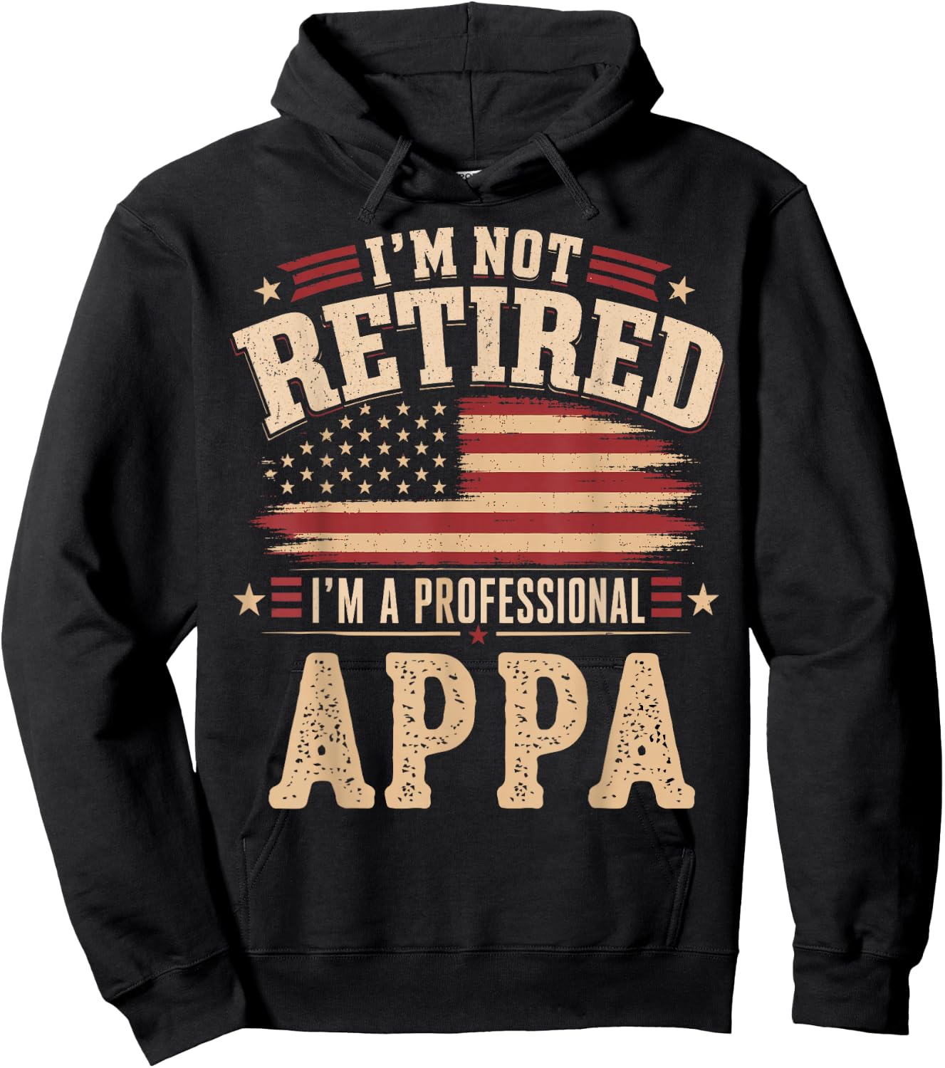 I’m Not Retired I’m A Professional Appa Fathers Day Hoodie - Hoodie | Black