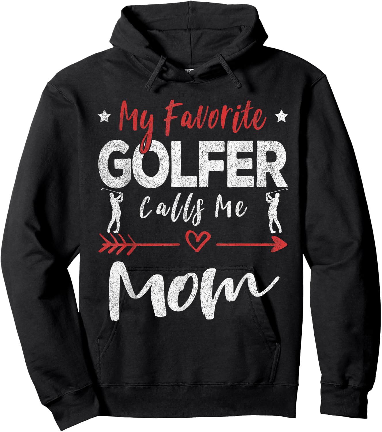 My Favorite Golfer Calls Me Mom Golf Mom Hoodie - Hoodie | Black