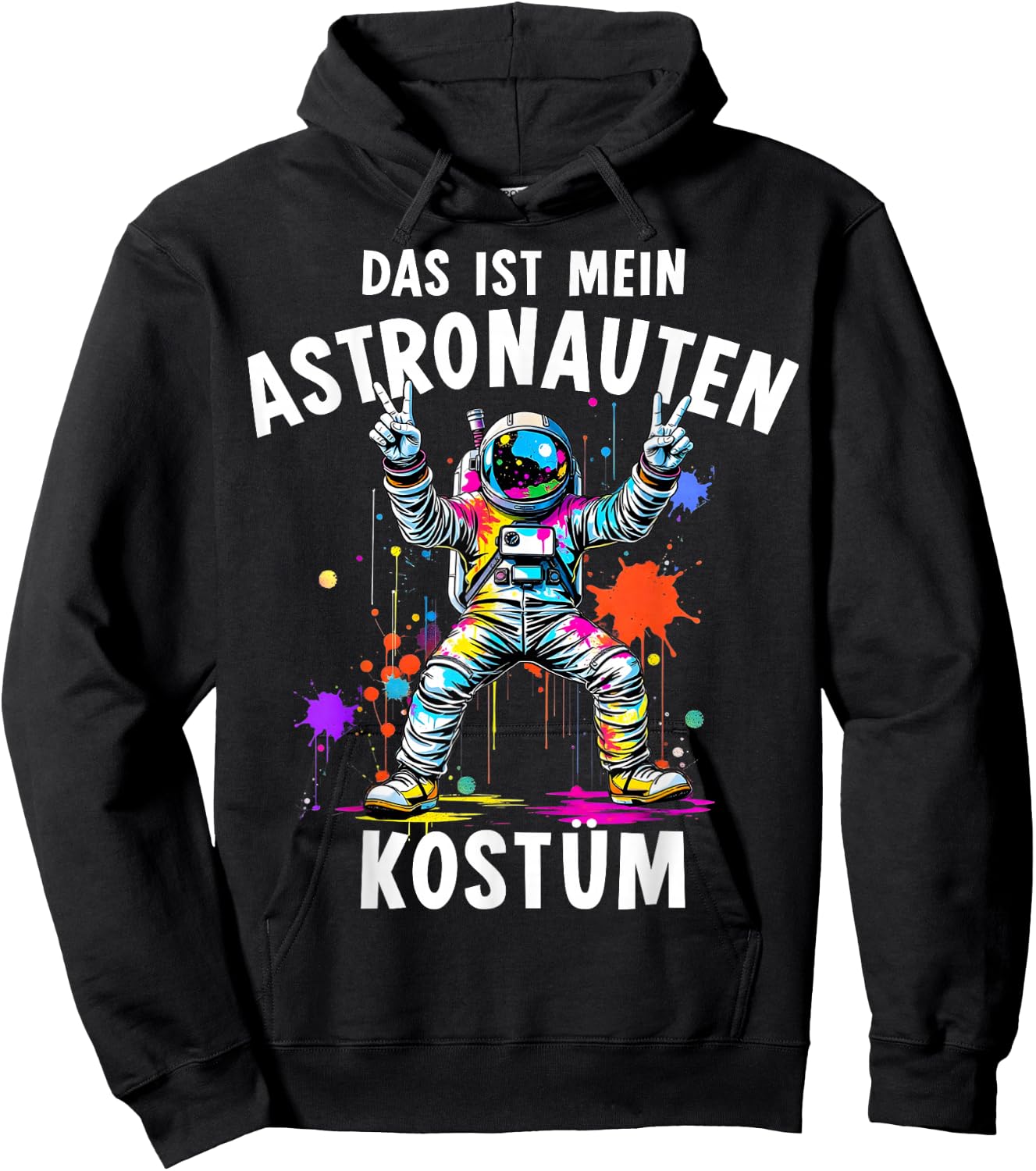 Astronaut Costume for Fancy Dress and Carnival Astronaut , black Hoodie - Hoodie | Black