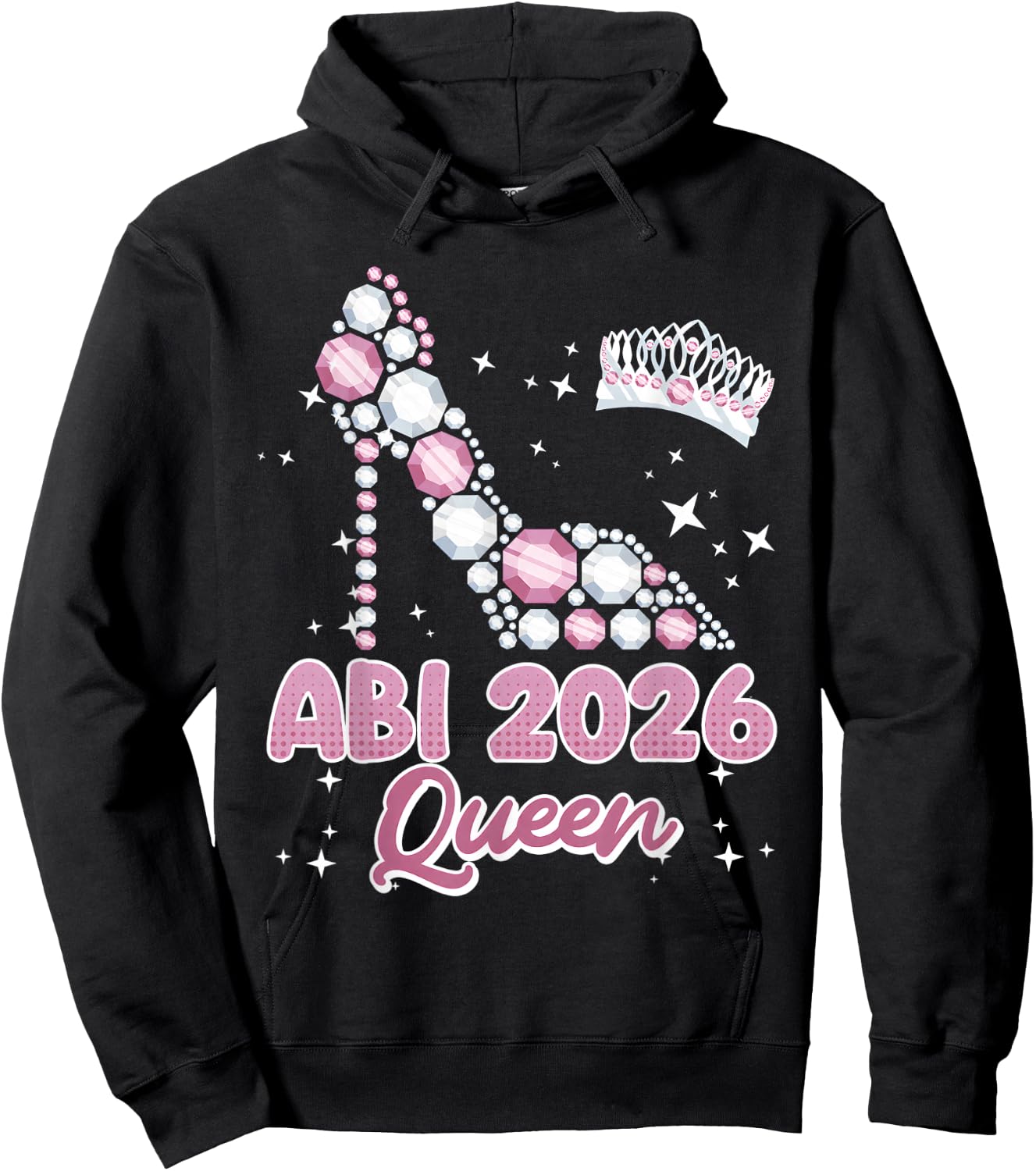 Abitur Queen Abi 2026 Abiturientinnen Lustiges Abitur Hoodie - Hoodie | Black