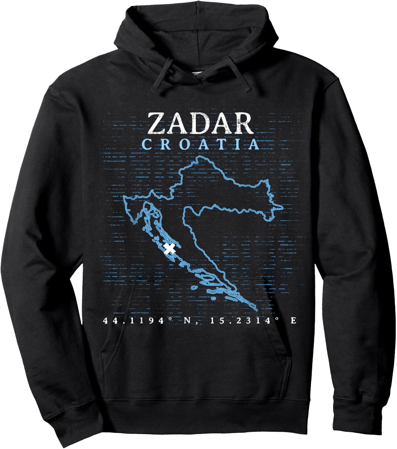 Croatia Zadar Hoodie - Hoodie | Black