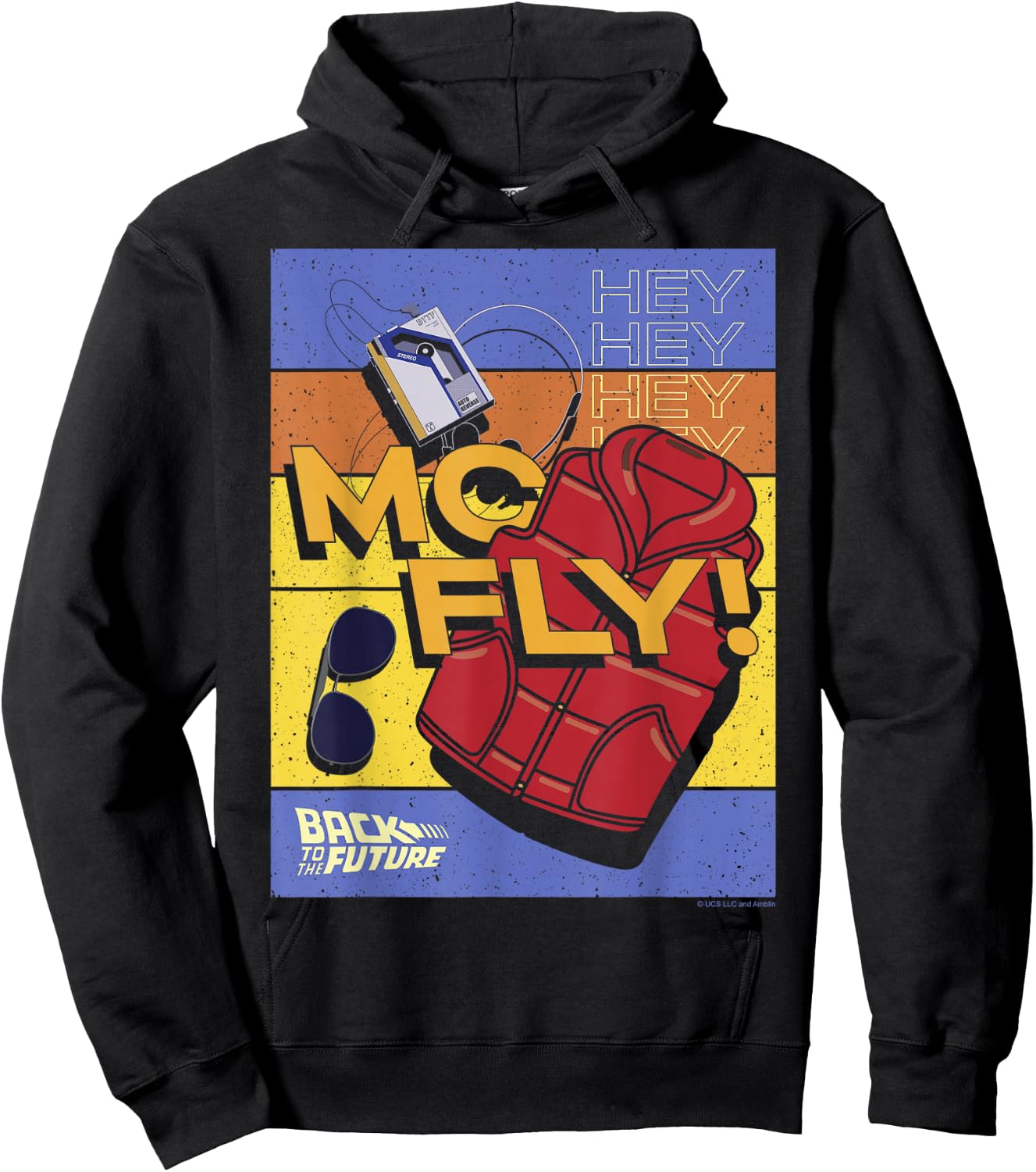 Back to The Future 35th Anniversary McFly Item Poster Hoodie - Hoodie | Black