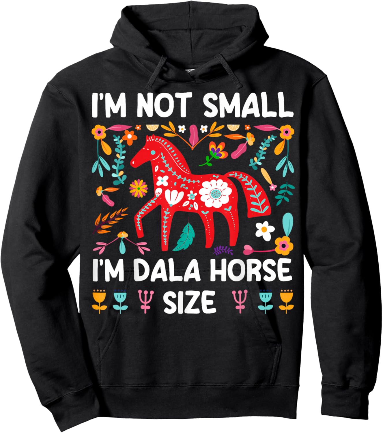 Swedish Dala Horse Quote for a Dala horse lover Hoodie - Hoodie | Black