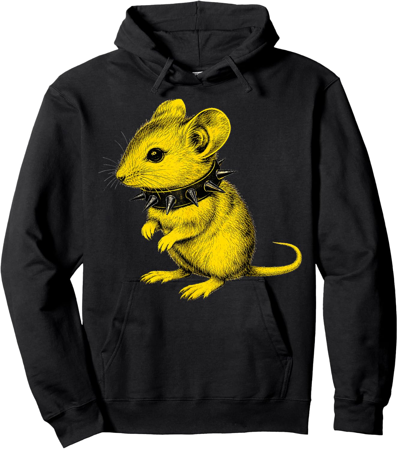 Rocker Baby Mouse Punk Metal Rock and Roll Music Toddler Boys Hoodie - Hoodie | Black