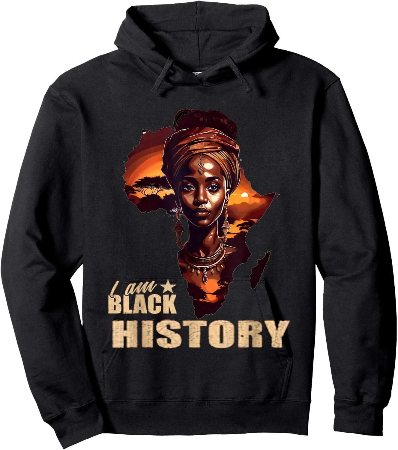 Black History Month Afrikanische Frau, Mädchen und Kinder Hoodie - Hoodie | Black