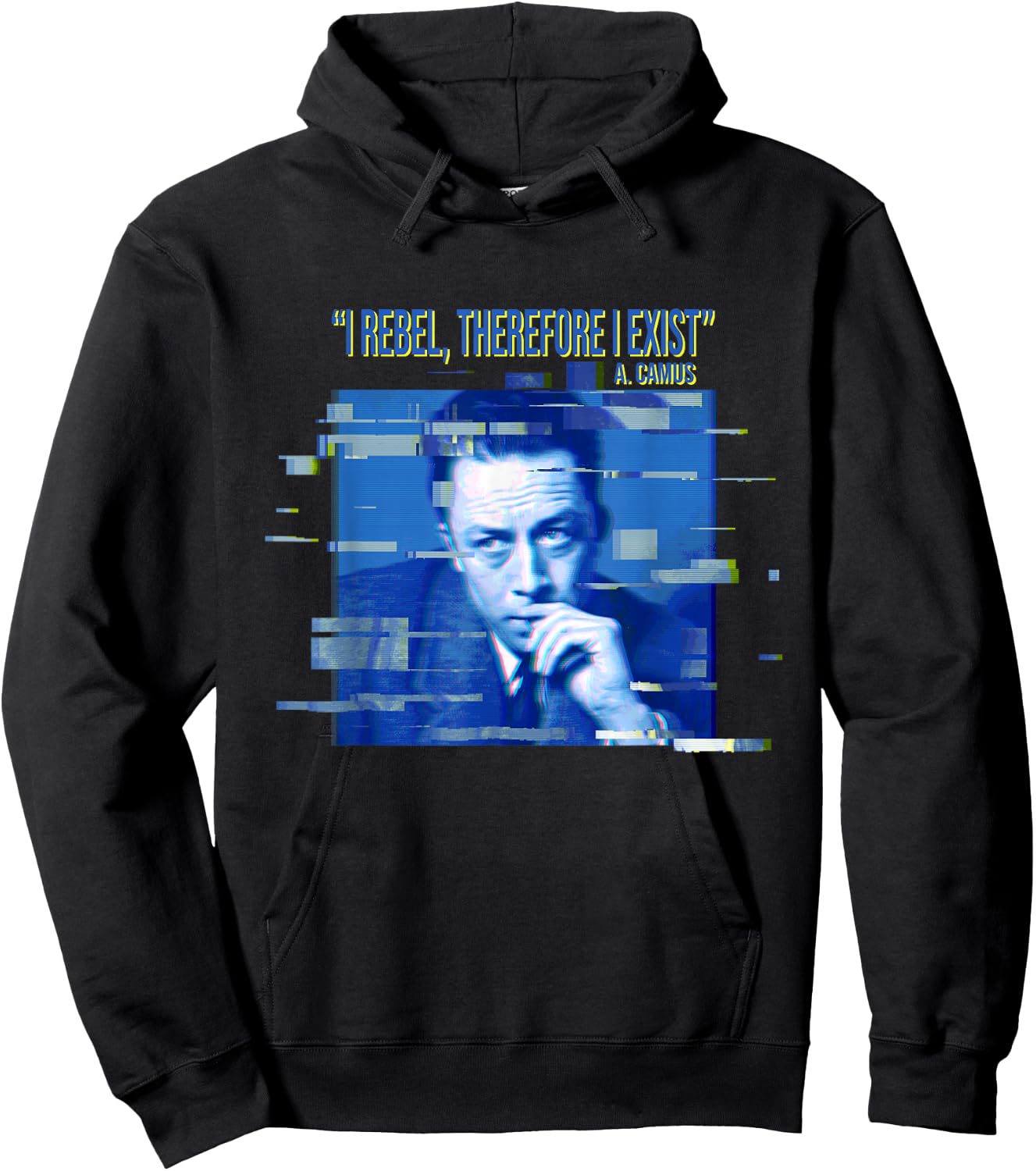 Camus: I rebel, that's why I exist. Hoodie - Hoodie | Black