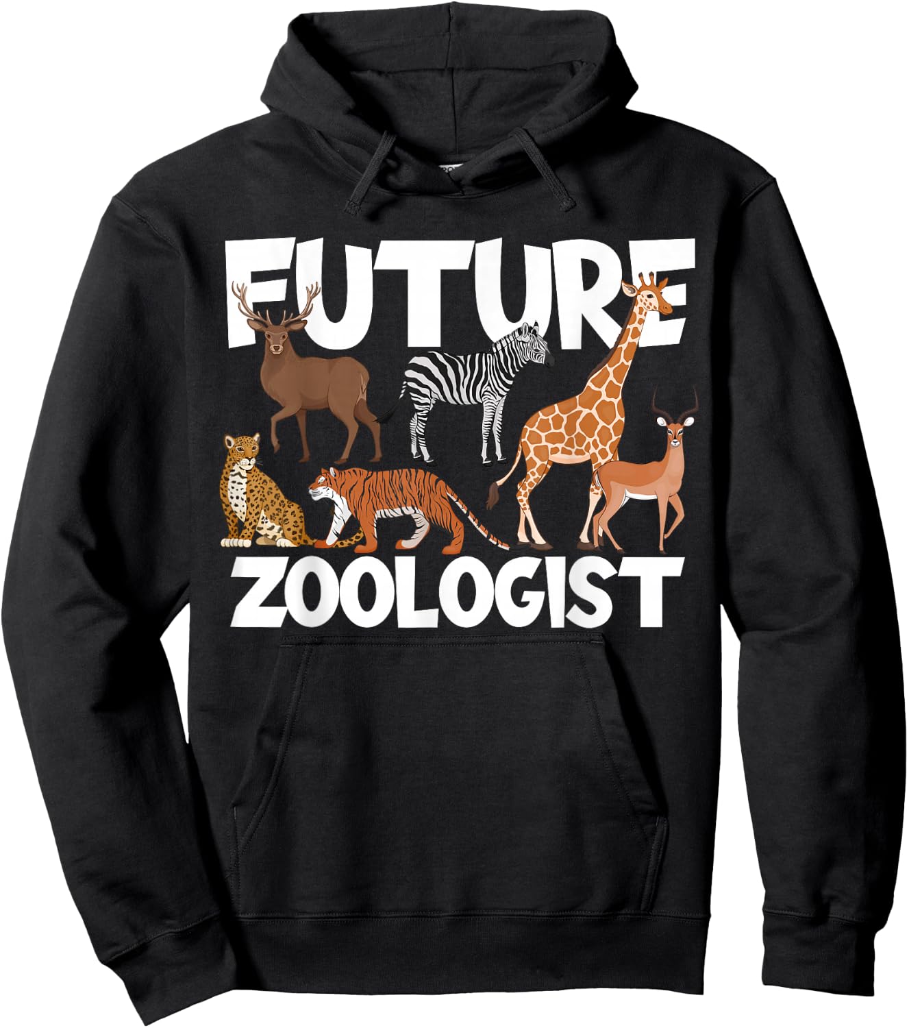 Future Zoologist Zoo Safari Wild Animal Lovers Hoodie - Hoodie | Black