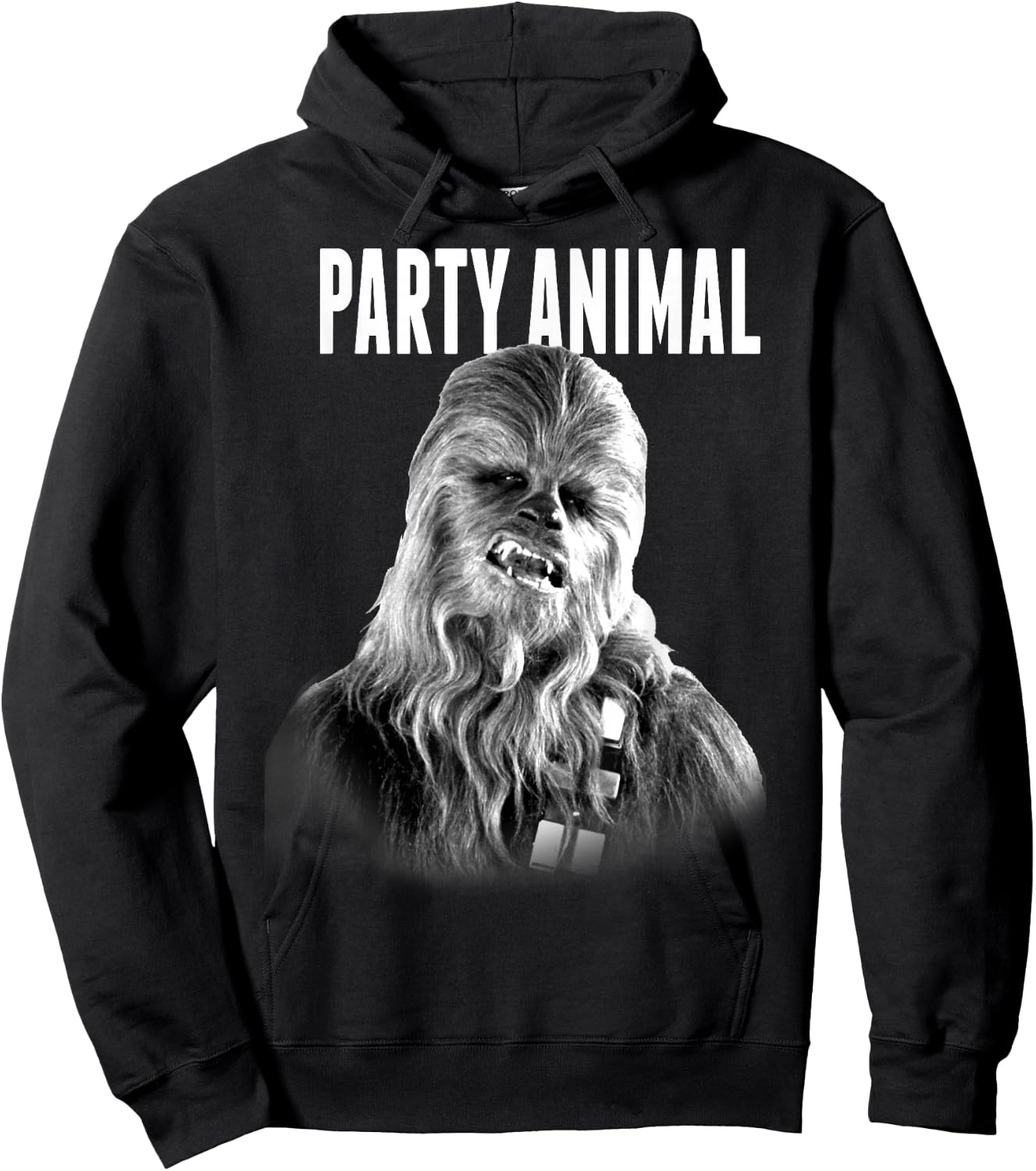 Star Wars Party Animal Chewie Head Shot Hoodie - Hoodie | Black