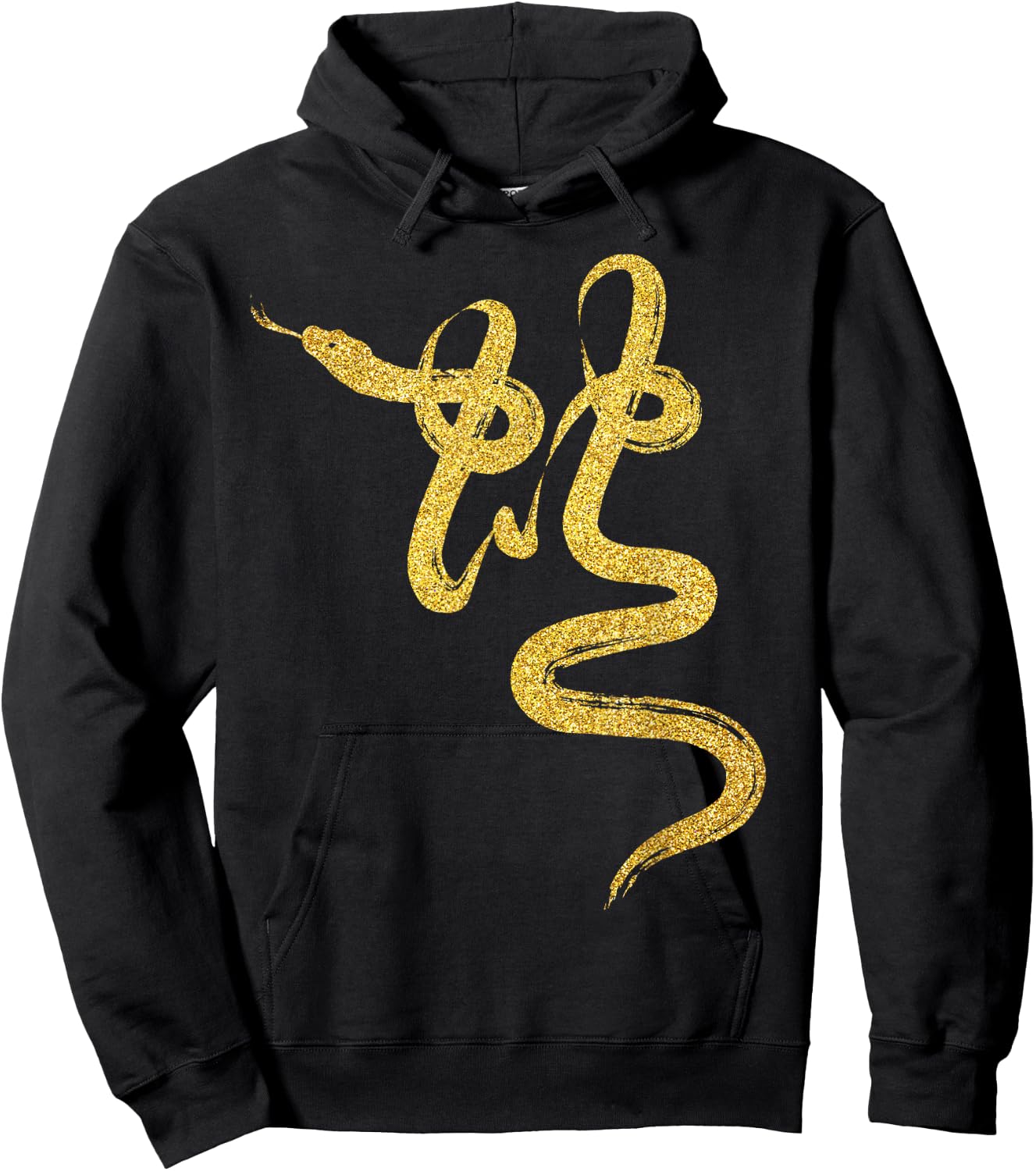 Year of the Snake Gold Chinese Zodiac 2025 Hoodie - Hoodie | Black