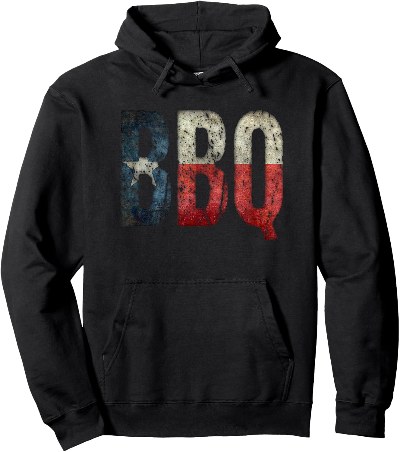 BBQ Texas State Flag Barbecue Hoodie - Hoodie | Black