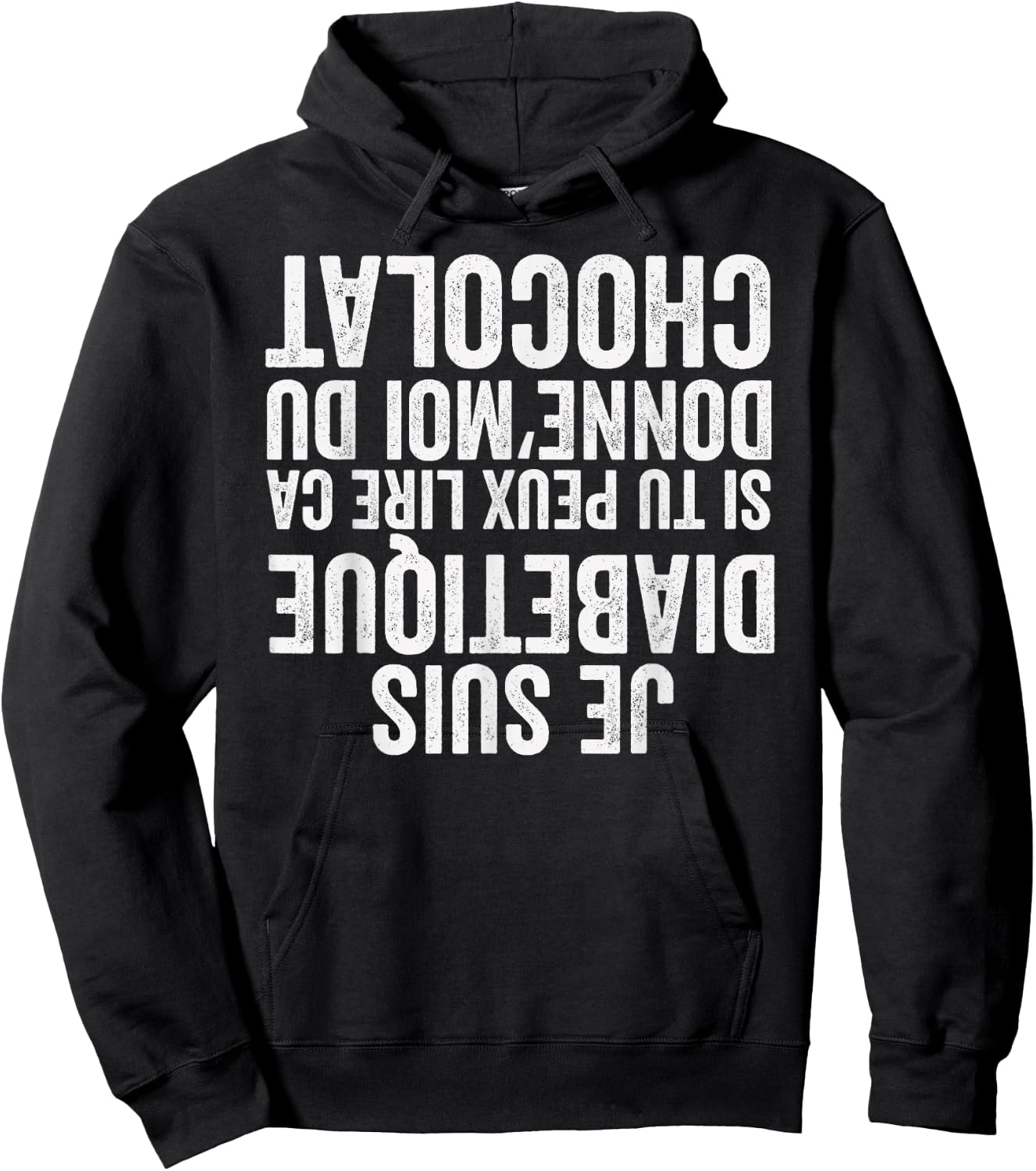 Funny Quote About Diabetes - Joke About Fainting , Black, S Hoodie - Hoodie | Black