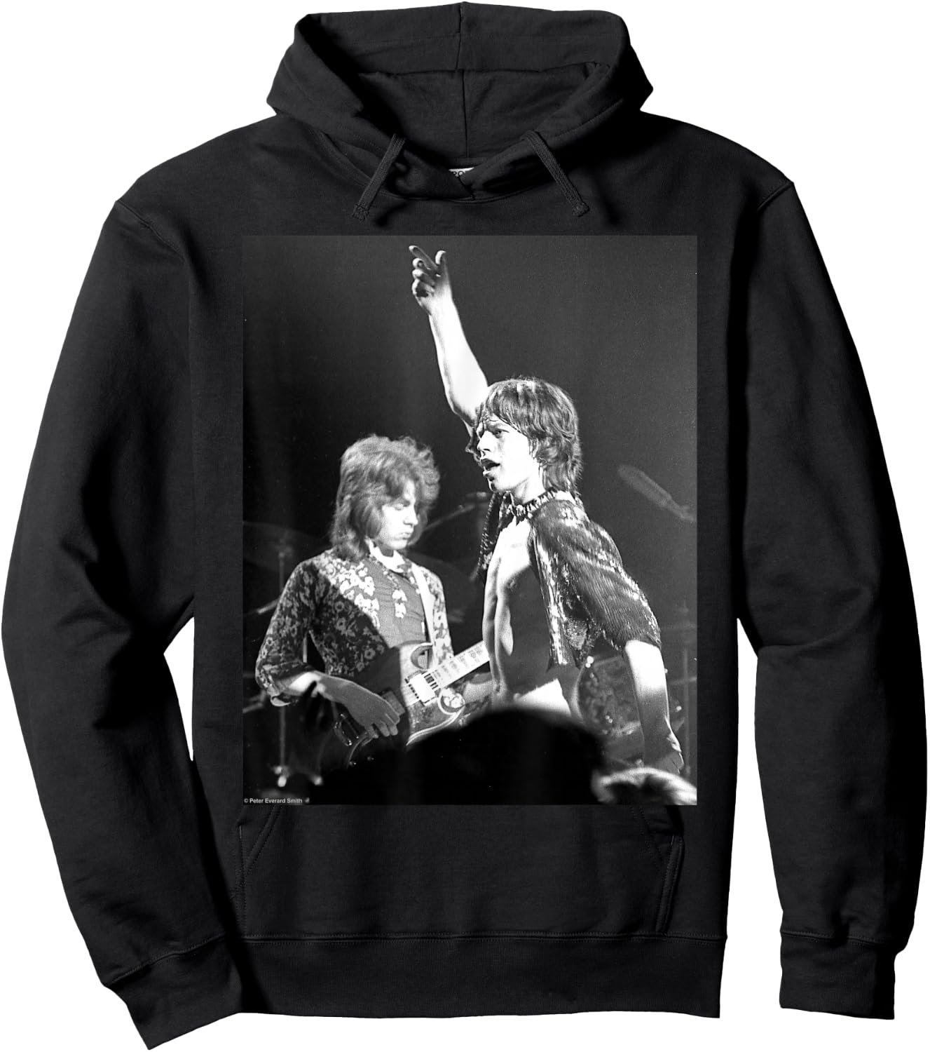Mick Jagger Mick Taylor The Rolling Stones By Everard Smith Hoodie - Hoodie | Black