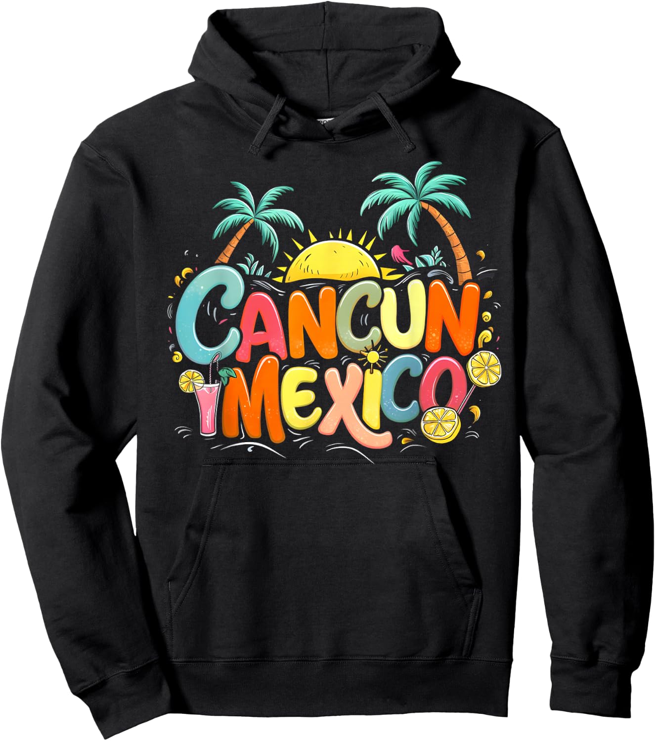 Cancun Mexico Hoodie - Hoodie | Black